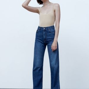 Knit strapped bodysuit